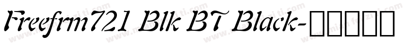 Freefrm721 Blk BT Black字体转换
